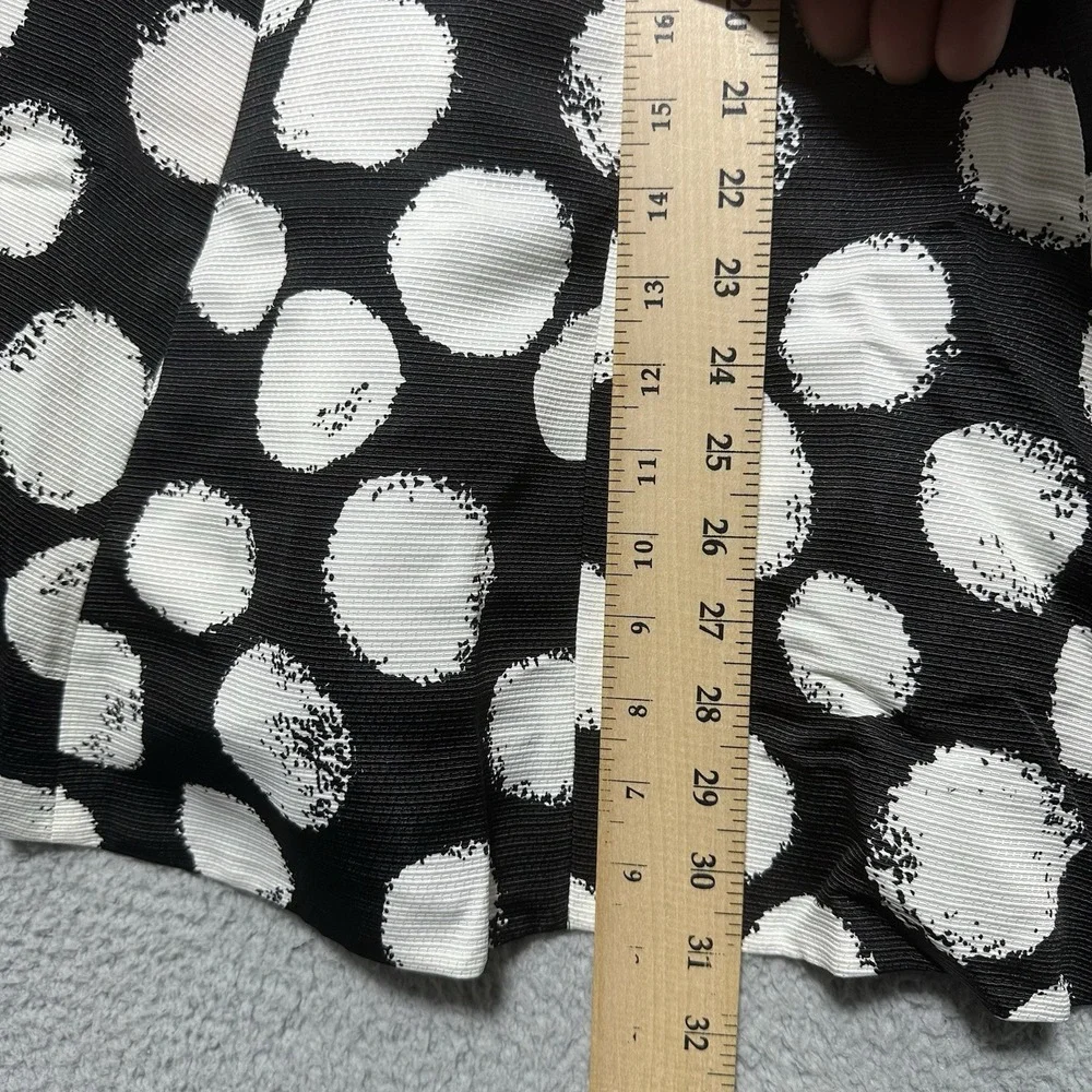 Julia Jordan Women's V Neck Extended Shoulder Polka Dot Fitflare Size 6‎ Pin Up